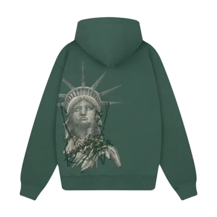 “NYC to RIO” Zip Up green Hoodie (1)