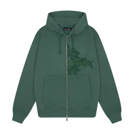 “NYC to RIO” Zip Up green Hoodie (2)