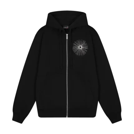 “awakening v2” Zip Up Hoodie black (1)