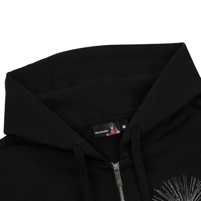 “awakening v2” Zip Up Hoodie black (2)