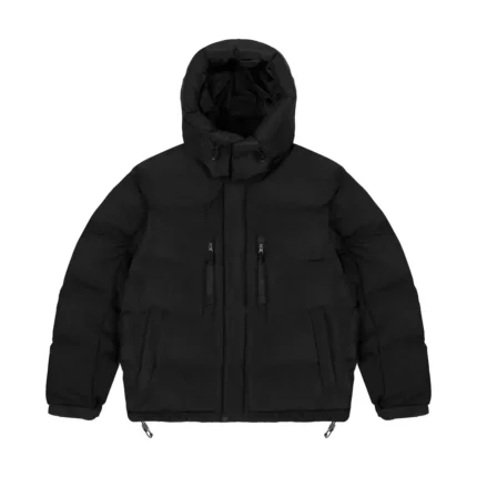 “blossom” Puffer Jacket black (1)