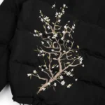 “blossom” Puffer Jacket black (3)