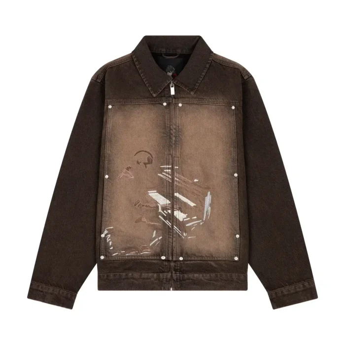 “jazz v2” denim Jacket brown (1)