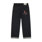 “koi fish” denim Jeans (6)