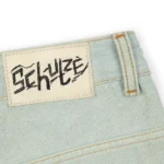 “koi fish” reverse denim Jeans (2)