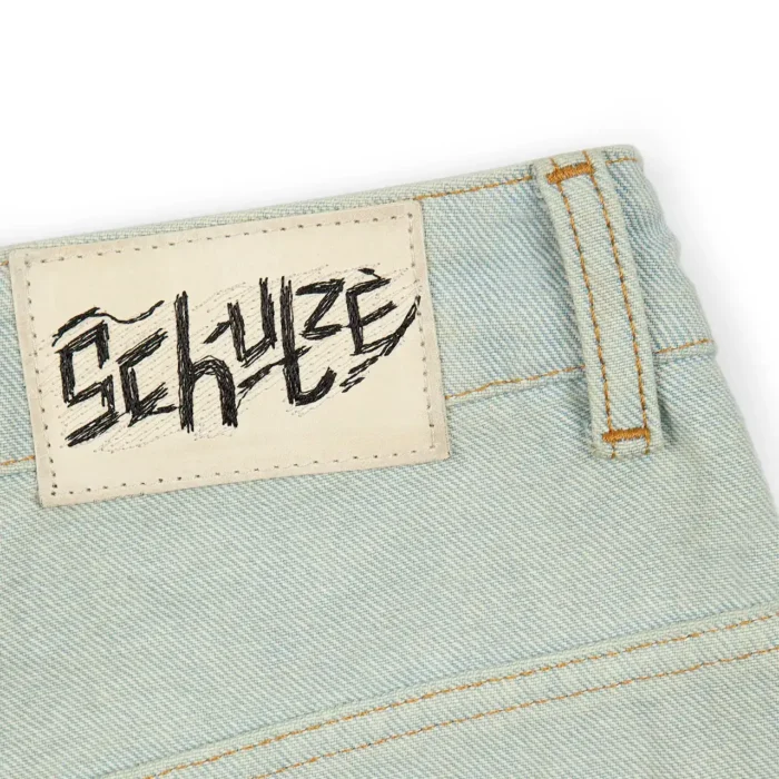 “koi fish” reverse denim Jeans (2)