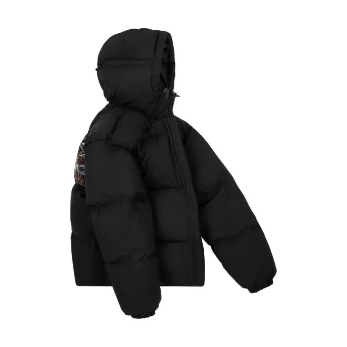 “last supper” Puffer Jacket black (4)