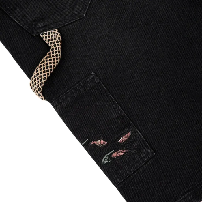 “lotus” Shorts black fishnet (2)