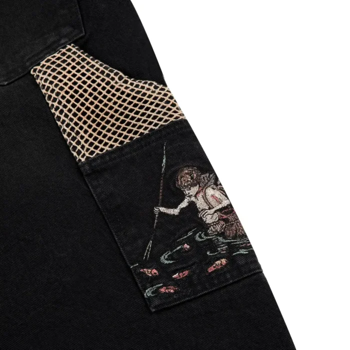 “lotus” Shorts black fishnet (3)