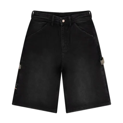 “lotus” Shorts black fishnet (5)