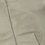 “lotus” Zip Up Hoodie khaki (3)