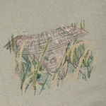 “lotus” Zip Up Hoodie khaki (4)