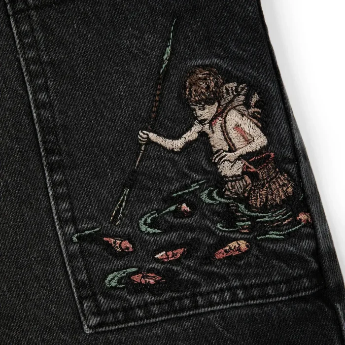 “lotus” denim black Jeans (2)