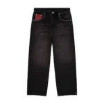 “lotus” denim black purple tint Jeans (1)