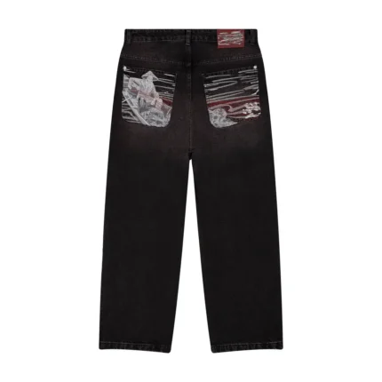 “lotus” denim black purple tint Jeans (2)