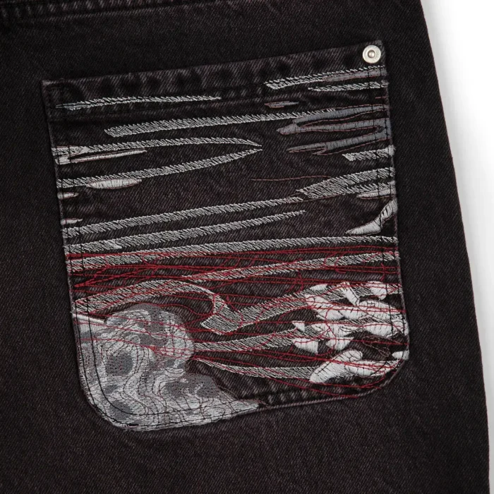 “lotus” denim black purple tint Jeans (4)