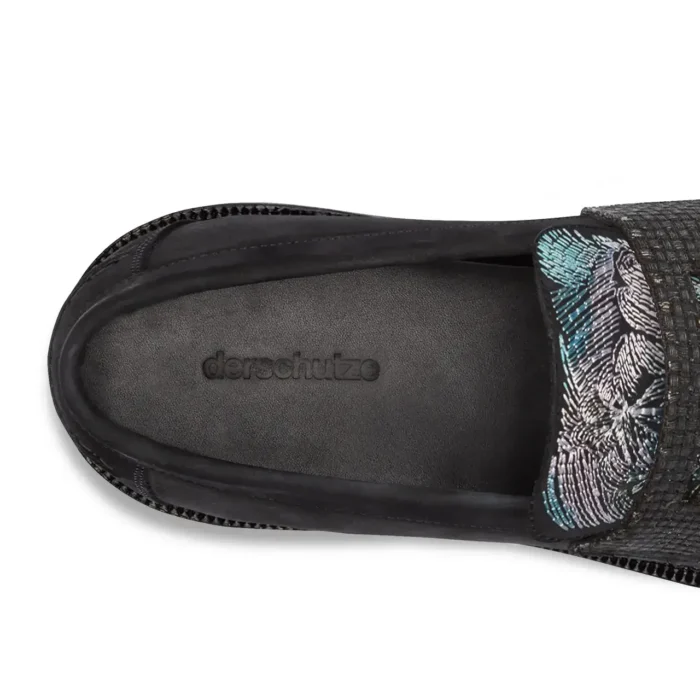 “lotus” loafer black (2)