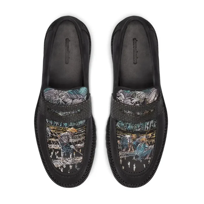 “lotus” loafer black (3)