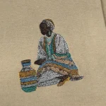 “mosaic” T Shirt khaki (2)