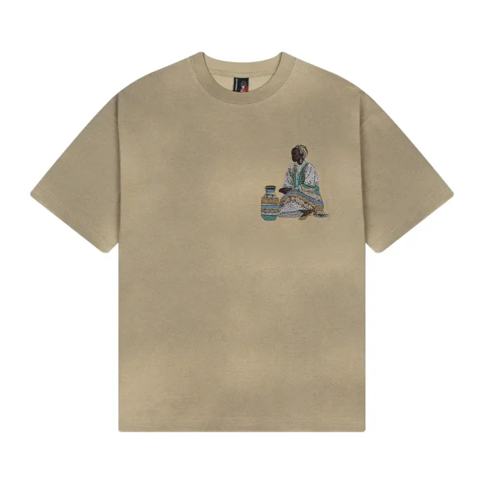 “mosaic” T Shirt khaki (4)