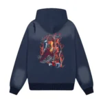 “mosaic” Zip Up Hoodie Navy (1)