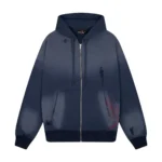 “mosaic” Zip Up Hoodie Navy (2)