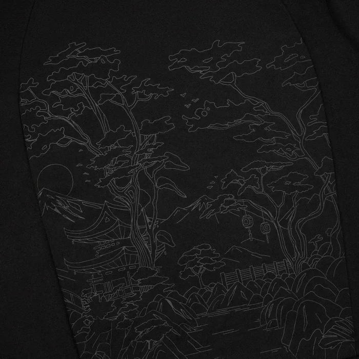 “sashiko v2” T Shirt black (3)
