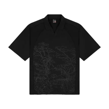 “sashiko v2” T Shirt black (5)