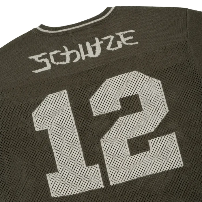 “sashiko v2” knit T Shirt brown (2)