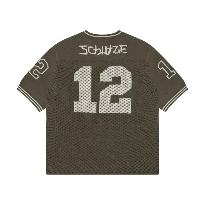 “sashiko v2” knit T Shirt brown (5)