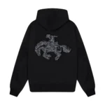 “western” Zip Up Hoodie black (1)