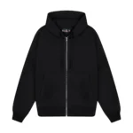 “western” Zip Up Hoodie black (2)